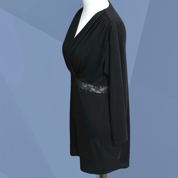 Jones New York~Sheath Dress~Size L Black~Lace Waist—Lightweight - Picture 4 of 8